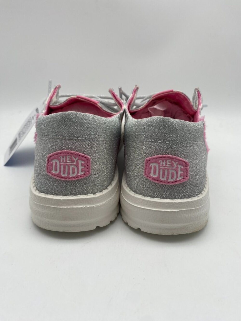 HEY DUDE WENDY FUNK COW SILVER SHOES #42691-040 - Picture 5 of 7